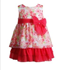 Baby Girl Youngland Floral Tiered Chiffon Dress